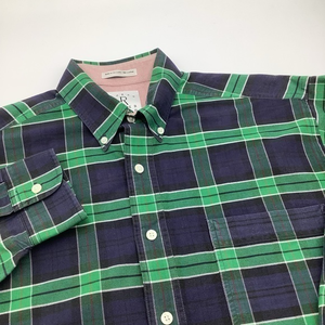 Arrow River Brand Mens Long Sleeve Button Up Shirt‎ Blue & Green Size Medium.
